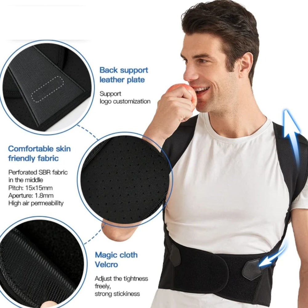 Back Brace Posture Corrector for Women & Men Back Lumbar Support Shoulder Posture Support for Improve Posture & Back Pain Relief