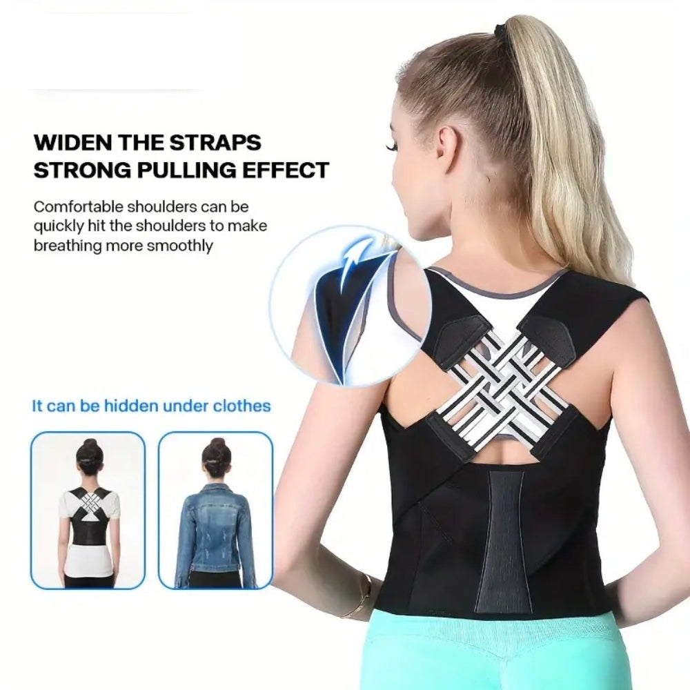 Back Brace Posture Corrector for Women & Men Back Lumbar Support Shoulder Posture Support for Improve Posture & Back Pain Relief