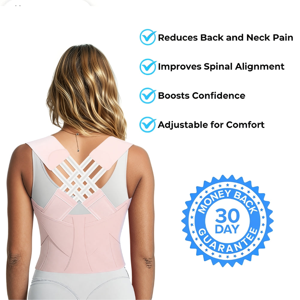Back Brace Posture Corrector for Women & Men Back Lumbar Support Shoulder Posture Support for Improve Posture & Back Pain Relief